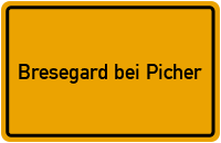 City Sign Bresegard bei Picher