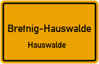 Kirchweg in Bretnig-HauswaldeHauswalde
