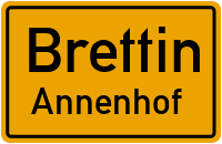 Straßen in Brettin Annenhof