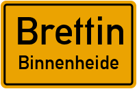Straßen in Brettin Binnenheide