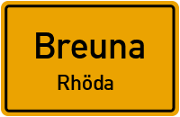 Straßenverzeichnis Breuna Rhöda