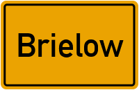 Ortsschild Brielow