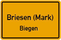 Müllroser Landstraße in Briesen (Mark)Biegen