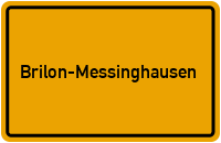 City Sign Brilon-Messinghausen