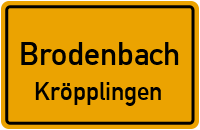 Waldstraße in BrodenbachKröpplingen