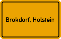 City Sign Brokdorf, Holstein
