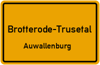 Servitutweg in Brotterode-TrusetalAuwallenburg