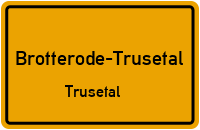 Fuhrmannsweg in 98596 Brotterode-Trusetal (Trusetal)