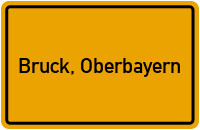 City Sign Bruck, Oberbayern