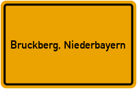 City Sign Bruckberg, Niederbayern