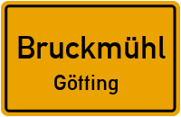 Straßenverzeichnis Bruckmühl Götting