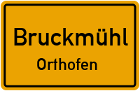 Straßen in Bruckmühl Orthofen