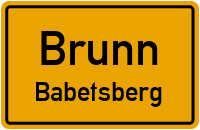 Babetsberg in BrunnBabetsberg