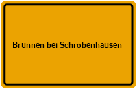City Sign Brunnen bei Schrobenhausen