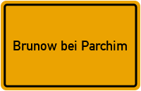 City Sign Brunow bei Parchim
