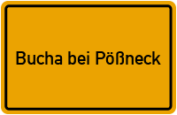 City Sign Bucha bei Pößneck