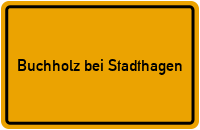 City Sign Buchholz bei Stadthagen