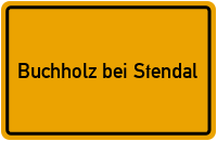 City Sign Buchholz bei Stendal