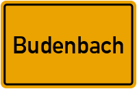 City Sign Budenbach
