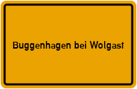 City Sign Buggenhagen bei Wolgast