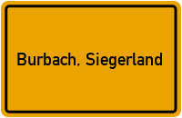 City Sign Burbach, Siegerland