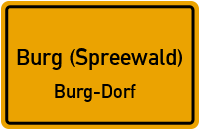 Werbener Weg in Burg (Spreewald)Burg-Dorf