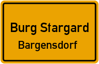 Rowaer Weg in Burg StargardBargensdorf