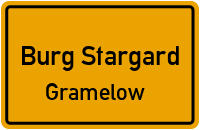 Alte Dorfstraße in Burg StargardGramelow