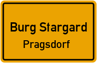 Hauptstraße in Burg StargardPragsdorf