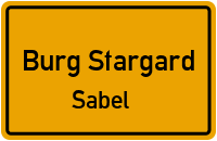 Sabel in Burg StargardSabel