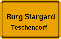 Loitzer Straße in Burg StargardTeschendorf