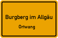 Straßen in Burgberg im Allgäu Ortwang