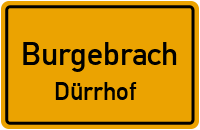 Straßenverzeichnis Burgebrach Dürrhof