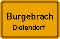 Straßenverzeichnis Burgebrach Dietendorf