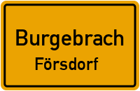 Straßenverzeichnis Burgebrach Försdorf