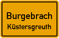 Straßenverzeichnis Burgebrach Küstersgreuth