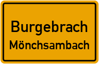 Straßenverzeichnis Burgebrach Mönchsambach