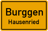 Straßenverzeichnis Burggen Hausenried
