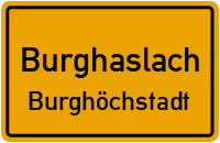 Straßenverzeichnis Burghaslach Burghöchstadt