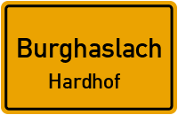 Straßenverzeichnis Burghaslach Hardhof