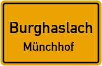 Straßenverzeichnis Burghaslach Münchhof