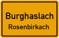 Straßenverzeichnis Burghaslach Rosenbirkach