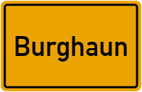 Ortsschild von Gemeinde Burghaun in Hessen