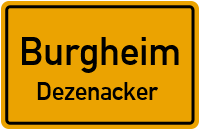 Straßenverzeichnis Burgheim Dezenacker