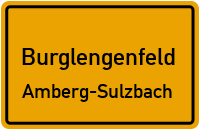 Ortsschild Burglengenfeld.Amberg-Sulzbach