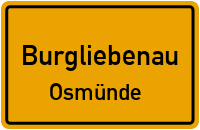 Straßen in Burgliebenau Osmünde