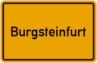 Ortsschild Burgsteinfurt