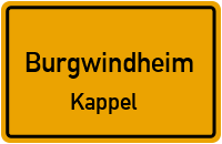 Straßenverzeichnis Burgwindheim Kappel