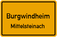 Straßen in Burgwindheim Mittelsteinach