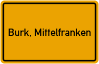 City Sign Burk, Mittelfranken